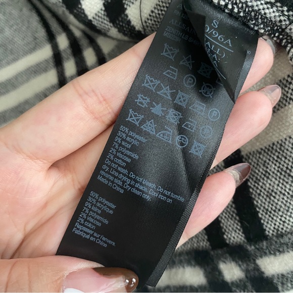 BNWT All Saints Plaid Jacket in size small - Picture 4 of 5